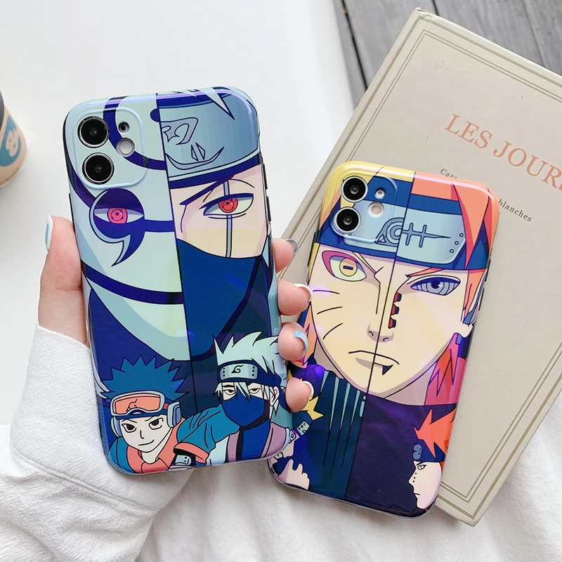 

BANDAI Anime Naruto Kakashi phone case for IPhone 11 7 8P X XR XS XS MAX 11 12pro 13 pro max 13 promax 2022 cover