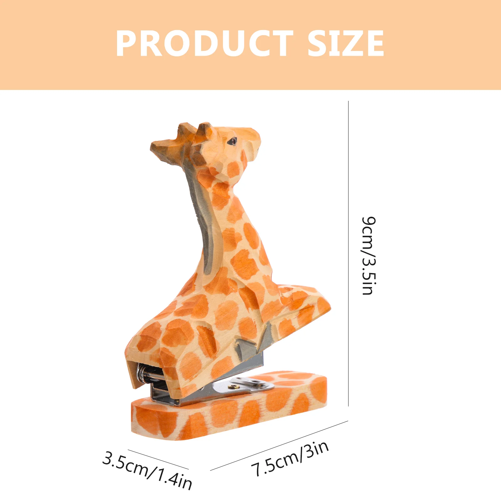 

Animal Stapler Office File Decor Kids Portable Fun Funny Stationery Desktop Reusable Paper