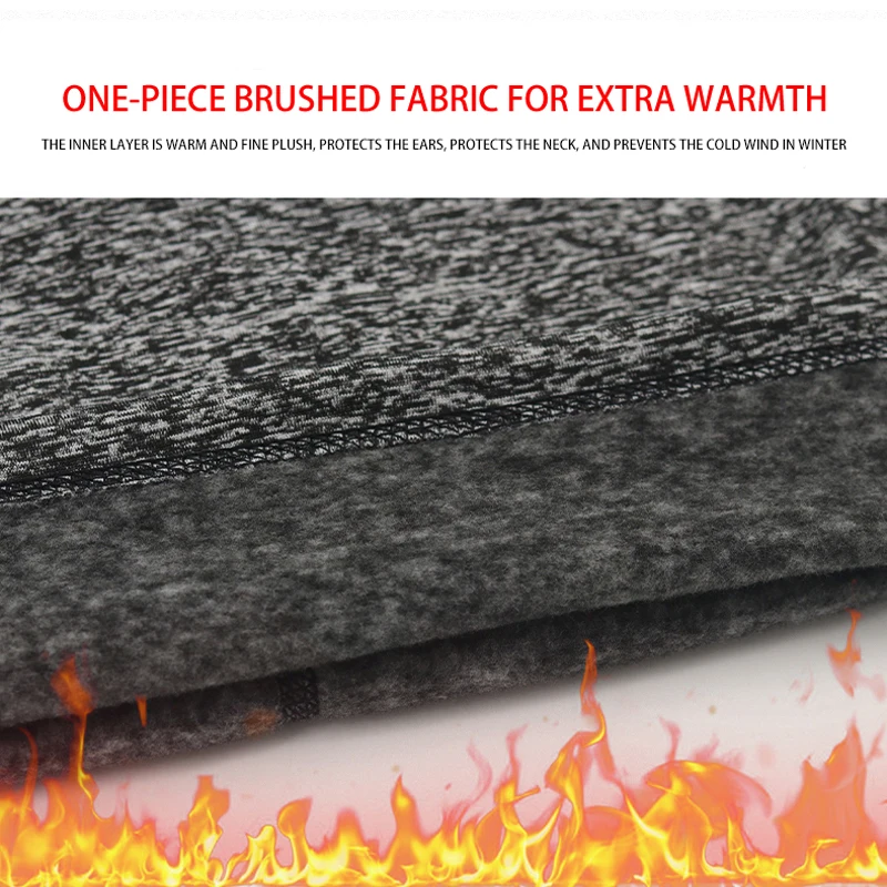 Ветрозащитный Зимний Мужской Шарф Шеи Двойной Теплый Флис Балаклава Лыжная