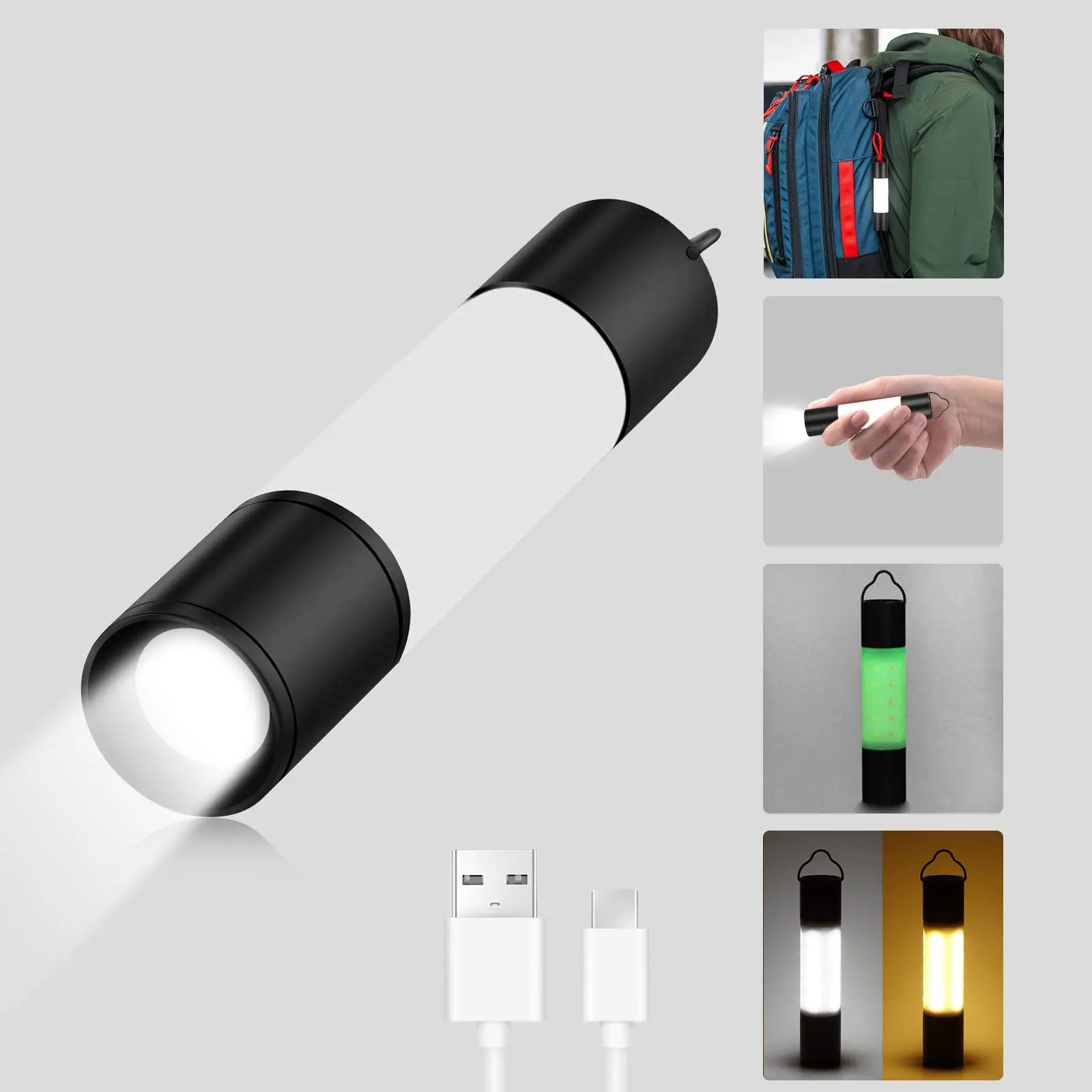 Фонарик для кемпинга, регулируемый, из алюминиевого сплава