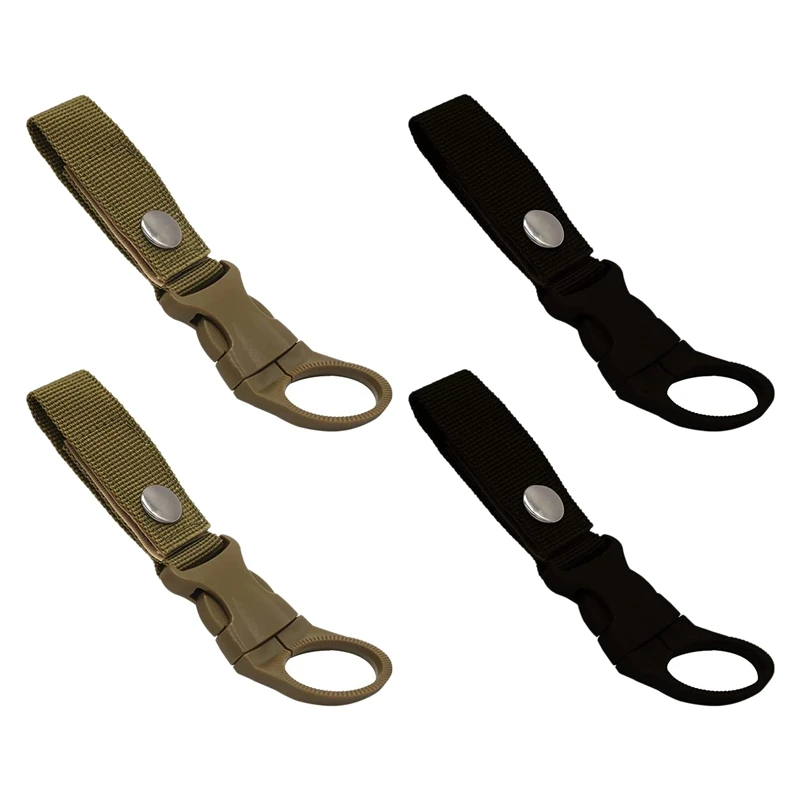 

4Pcs Hanging Bottle Buckle Clip Portable Water Bottle Ring Holder Mineral Water Bottle Clip For Camping Hiking Traveling