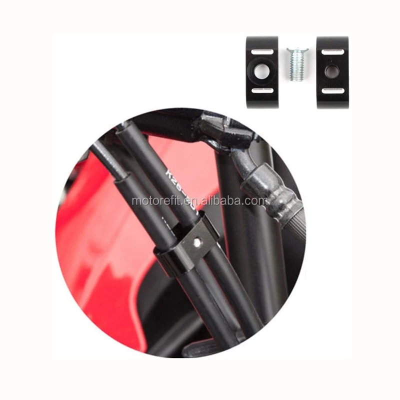 

For Harley Sportster 883 1200 Softail Heritage Fat Street Bob Dyna 1984-2017 4 PCS Brake Throttle Cable Clip Clamp