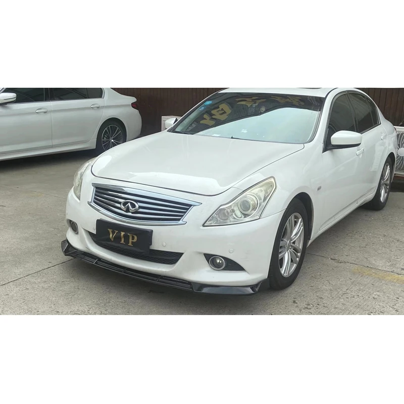 Материал ABS трехсекционный автомобильный передний спойлер для губ черный