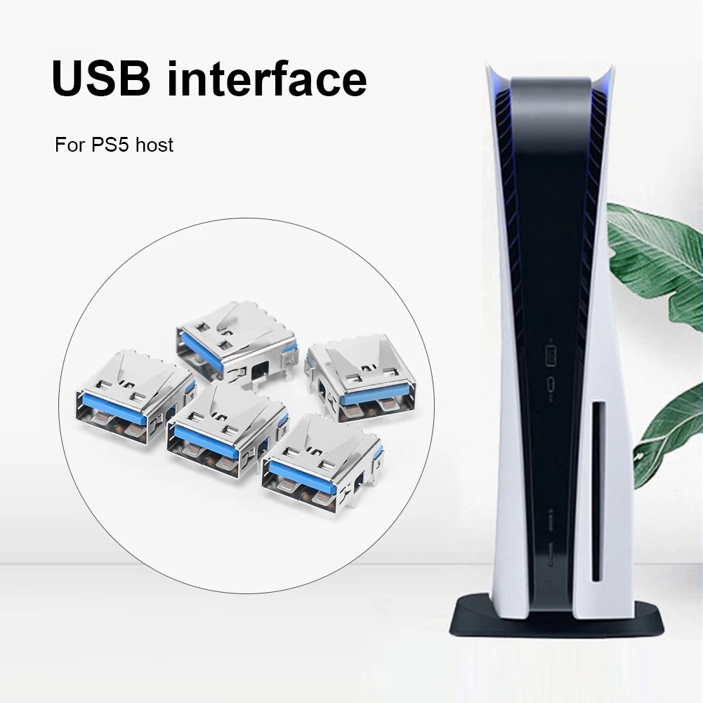 

5 шт., разъём USB для консоли PS5