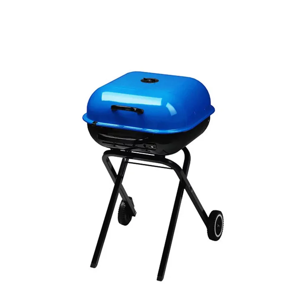 Americana Walk-A-Bout Portable Charcoal Grill In Blue