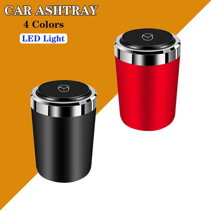 

Автомобильная пепельница, металлическая портативная пепельница для Mazda 3 CX5 6 2 CX3 CX30 RX8 MX5 MX3 MS MP GL CX6 CX7 CX8, аксессуары, 1 шт.