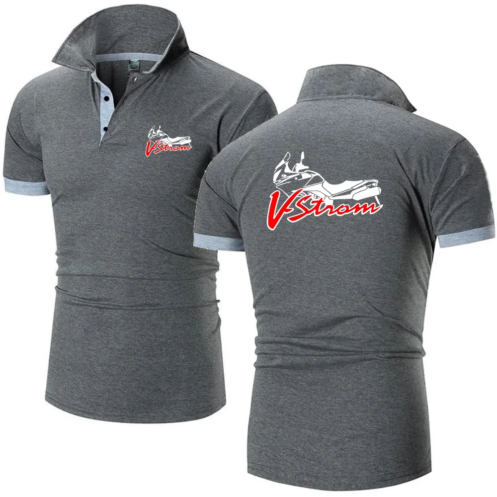 Мужские рубашки поло мотоциклетная футболка V-Strom DL 650 логотип Motorsport Team Suzukies