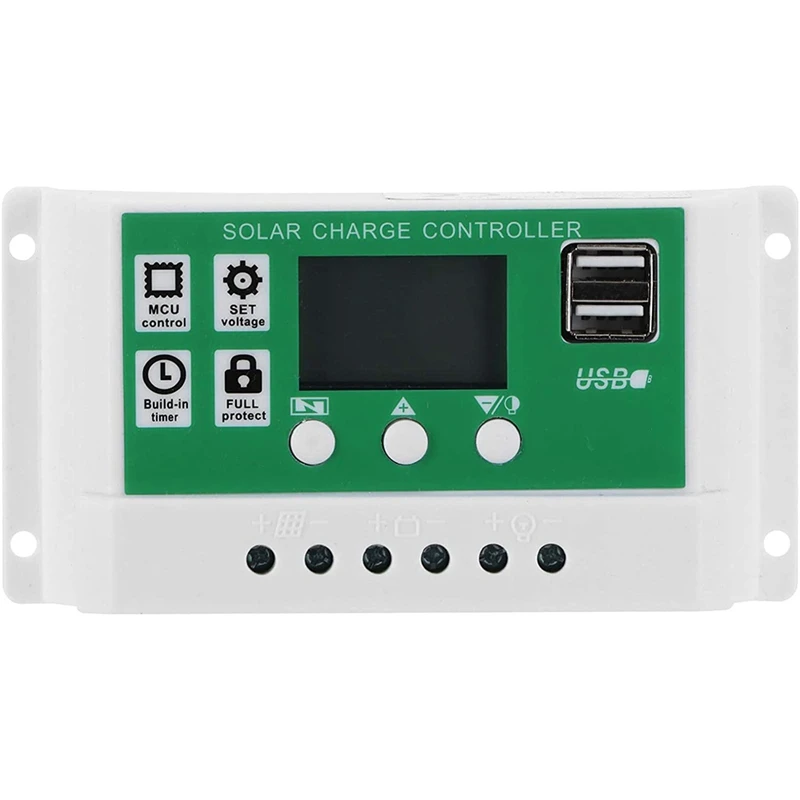 

LCD Display Solar Charge Controller, 50A Adjustable Solar Panel Regulator, 12V 24V MPPT Charge Controller Accessory