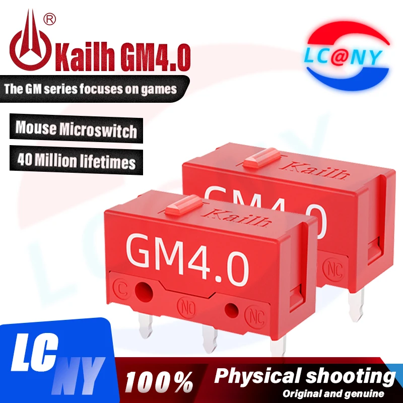 10 шт. Kailh GM4.0 черная мышь Mamba microswitch esports Logitech клавиши