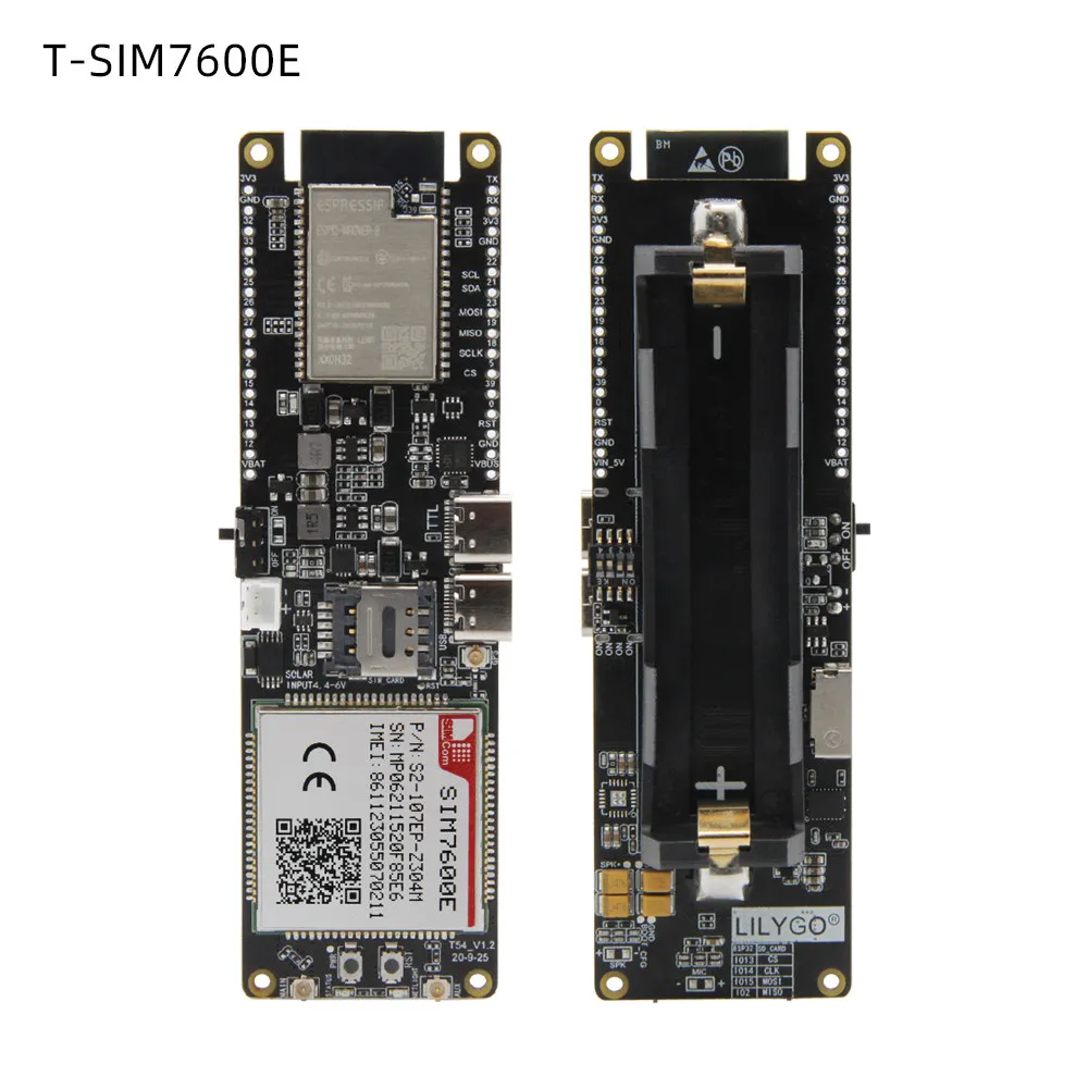 Фото Модуль беспроводной связи LILYGO T-SIM7600E/GSA-H ESP32 с поддержкой SIM-карты, плата для разработки №3