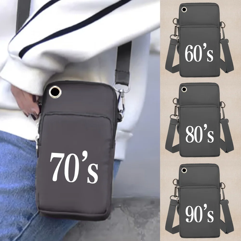 

Mobile Phone Bag Arm Pack Wallets Shoulder Bags for Apple/Huawei/Samsung Cell Phone Packet Years Series Multi-functional Package