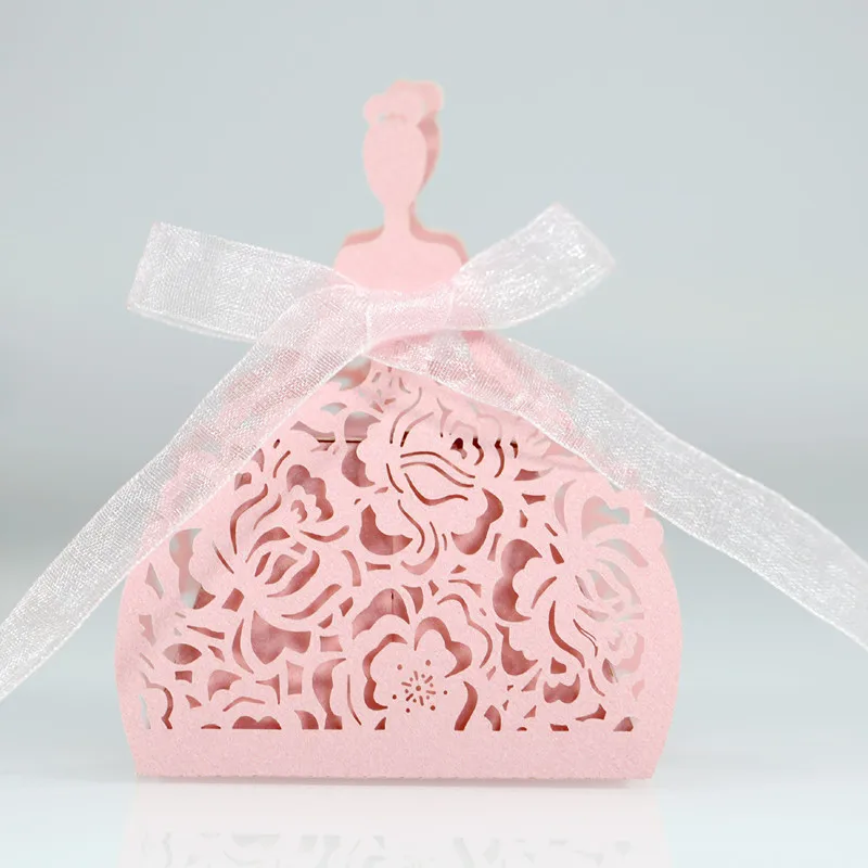 

20pcs Laser Cut Bride and Groom Gift Box Wedding Favors and Gifts Candy Box Wedding Gift Box Wedding Favor Box for Candy Dragee