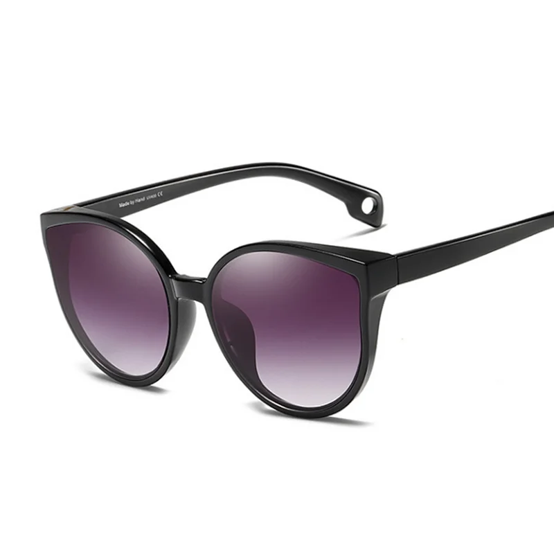 

Cat Brand Designer Eye Sunglasses Women Fashion Vintage Sun glasses female Black Big Frame Gradient Oculos De Sol Feminino