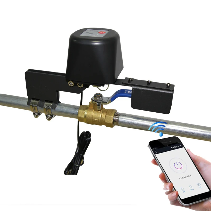 

Tuya ZigBee Smart Wireless Control Gas Water Valve Smart Home Automation Control Valve for Gas Work with Alexa,Google Assistant