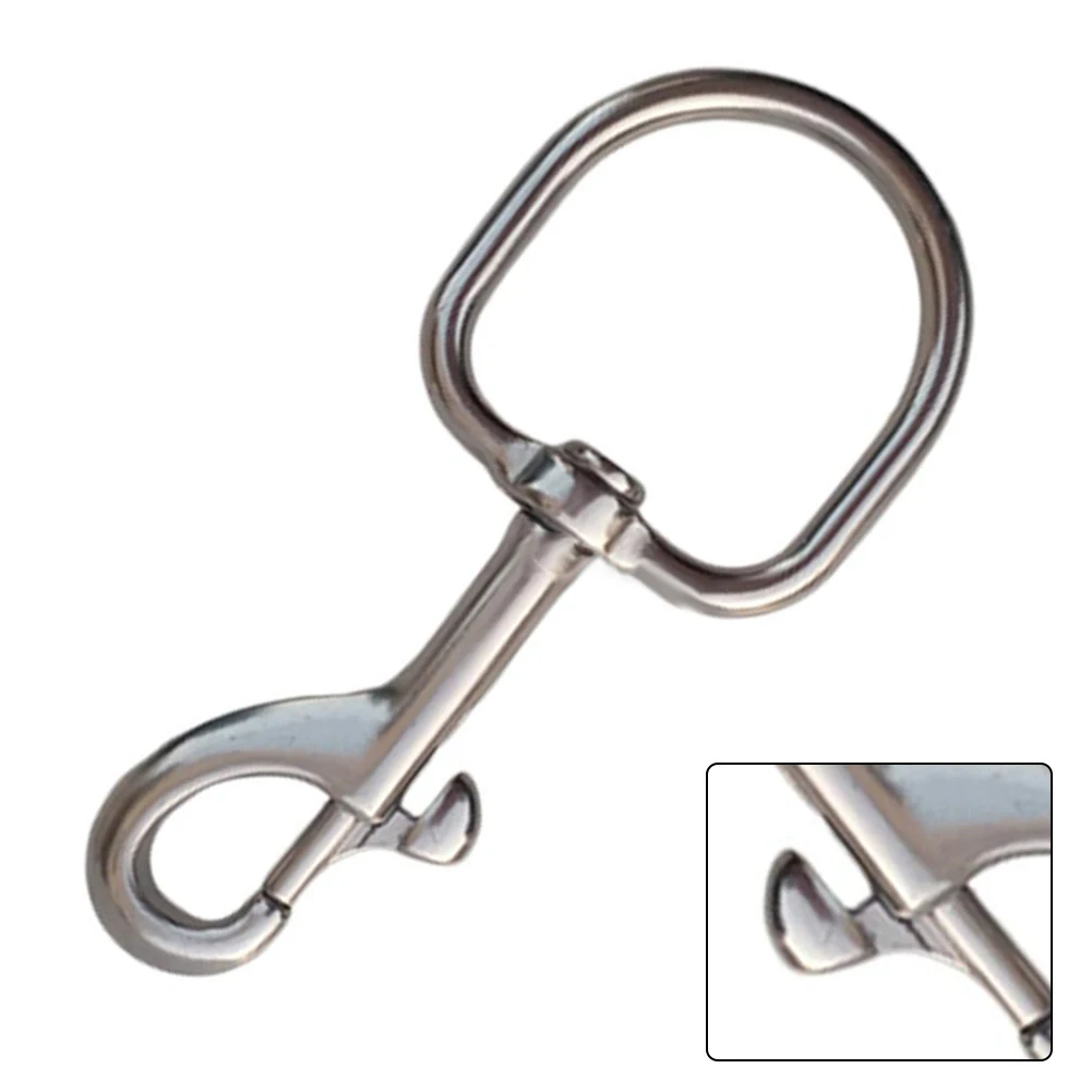 

Practical Useful Durable Newest Hook Clasps Spring Stainless Steel Stainless Steel Color Swivel 316 Stainless Steel