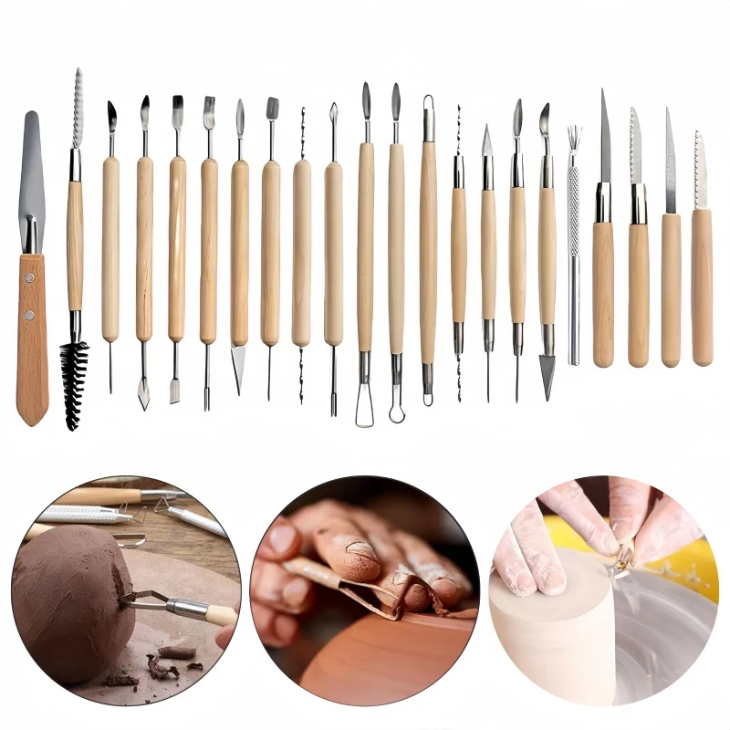Инструменты для керамики 31 Набор ножей резьбы по полимерному камню из пластика