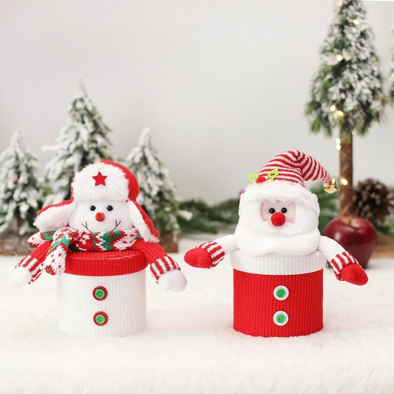 

Christmas Dolls Apples Storage Bag Gift Boxes Candy Chocolate Packaging Pouch Party Favor for New Year Party Kids B03D