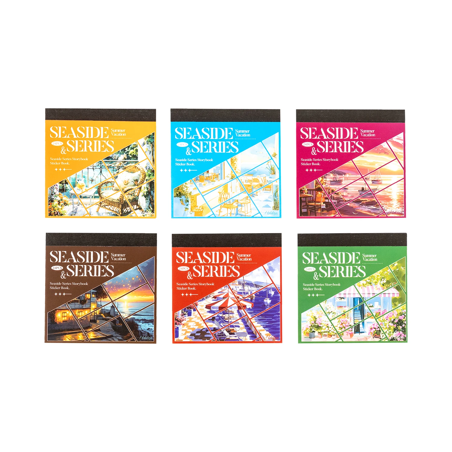 

Красивые пейзажи, 24/120 листов, эстетические канцелярские принадлежности, декоративные наклейки, книга, сделай сам, журнал, наклейки, детский подарок, принадлежности для скрапбукинга