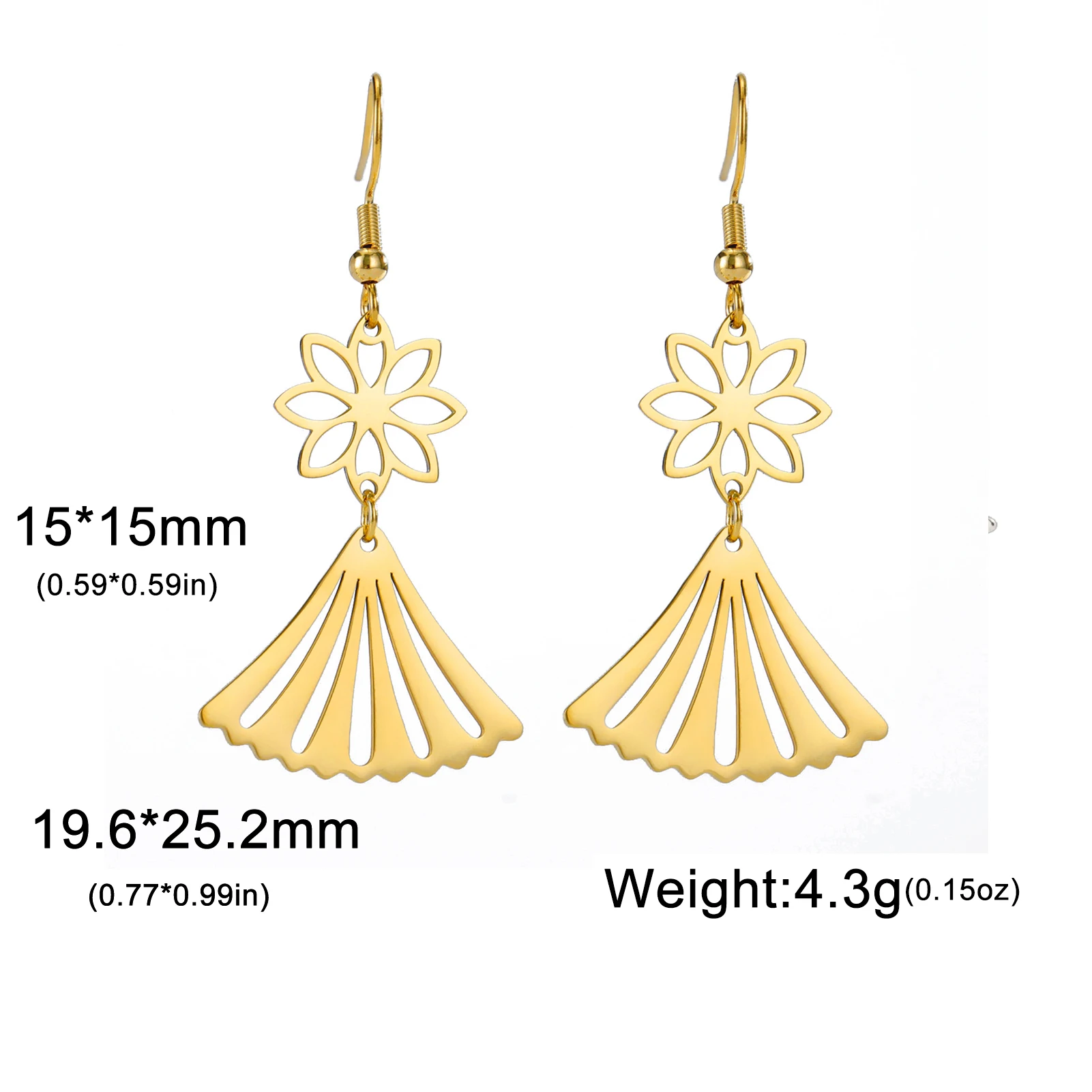 Skyrim Богемные серьги-подвески в форме цветка женские серьги из нержавеющей стали