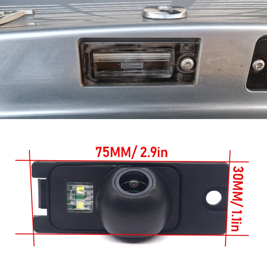 Фото Автомобильная камера заднего вида для Volvo XC90 XC 90 2003 2004 2005 2006 2007 CCD Водонепроницаемая камера заднего вида Камера номерного знака №2