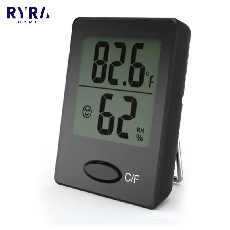 

Digital Display Thermometer Hygrometer Indoor Outdoor Weather Station Clock LCD Screen Thermometer Humidity Sensor Dropshipping
