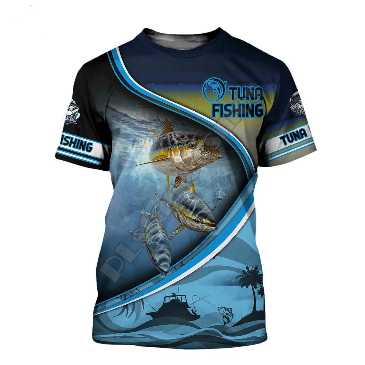 

New Summer Sea Fishing Fish Men's T-shirt 3d Hd Printing Loose O Neck Short Sleeve Fashion Quick Drying Comfortable Quality Top