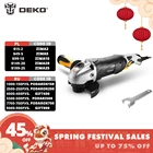 DEKO Новинка DKAG25LD12 220 В электрическая угловая шлифовальная машина шлифовальнаярежущая шлифовальная машина металлический электроинструмент