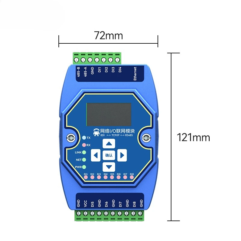 

Multi-Channel Analog and Digital Acquisition Control CDEBYTE ME31-AXXX8000 8DI RJ45 RS485 Modbus TCP/IP to RTU Ethernet Port