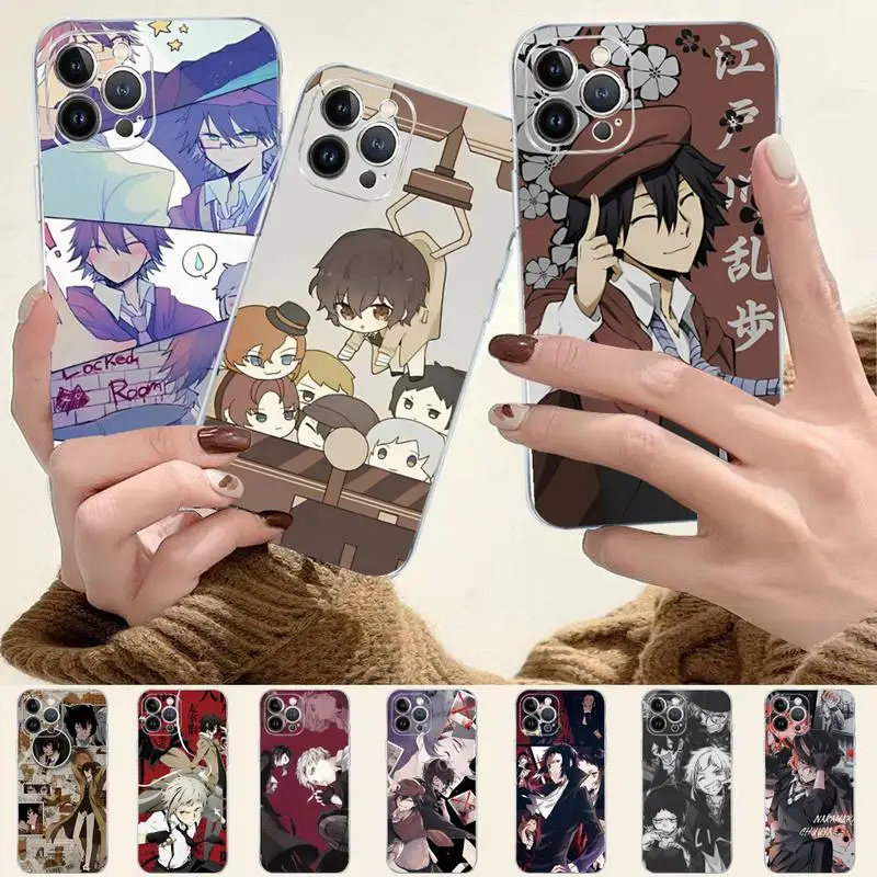 LVTLV Bungo бродячие собаки чехол для телефона iPhone 14 11 12 13 Mini Pro XS Max чехол 6 7 8 Plus X XR SE 2020 чехол