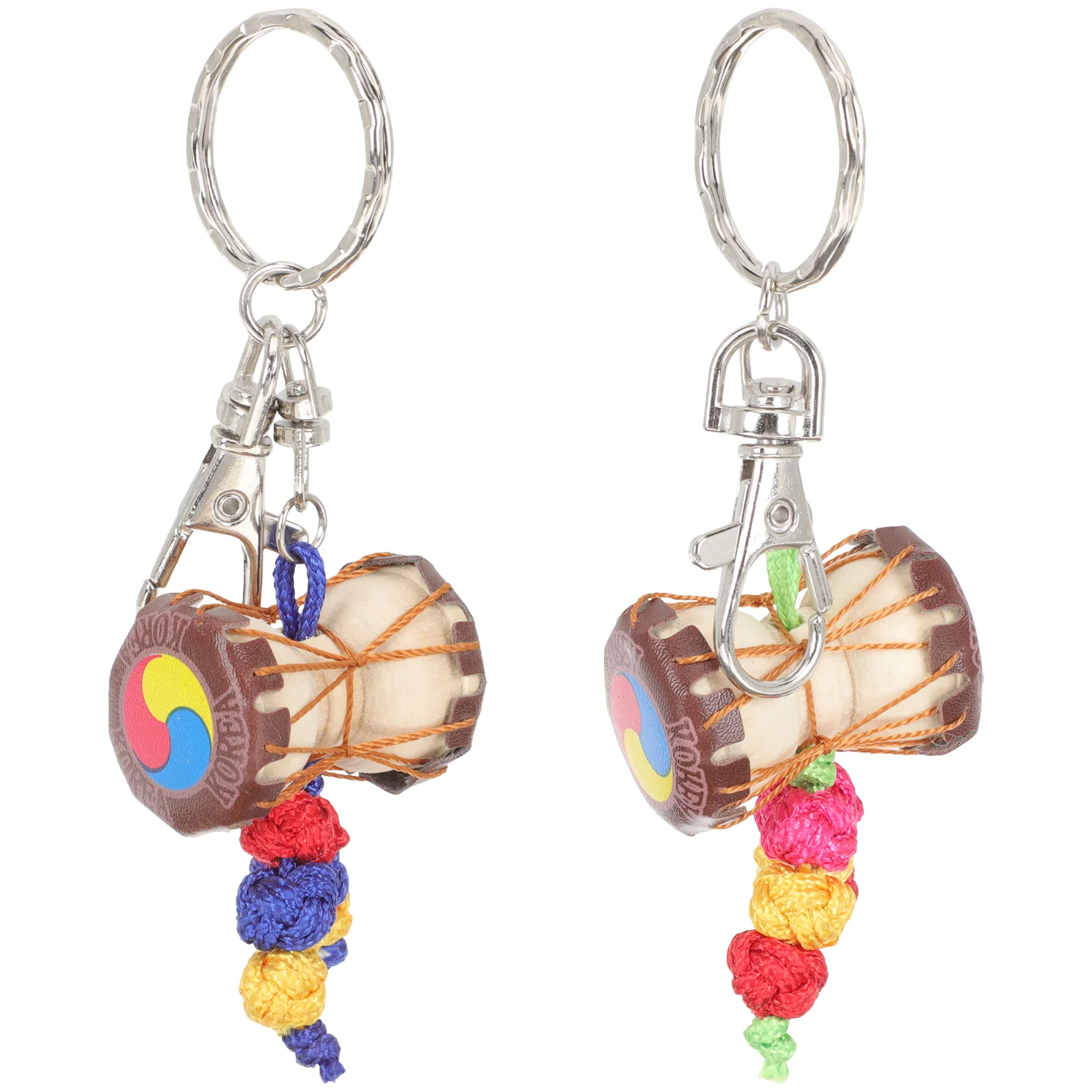 

2 Pcs Wallet Keys Music Lover Gift Car Decoration Drummer Key Ring Car Pendant Hanging Decoration Backpack Waist Drum Key