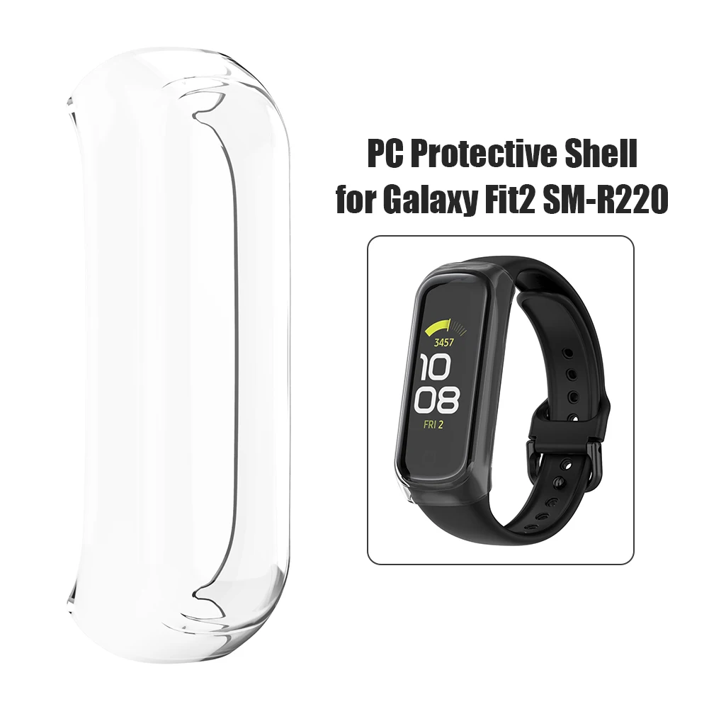 

Умные часы с полным покрытием, защитный корпус для браслета из поликарбоната для Samsung Galaxy Fit2 SM-R220, защитная рамка для экрана