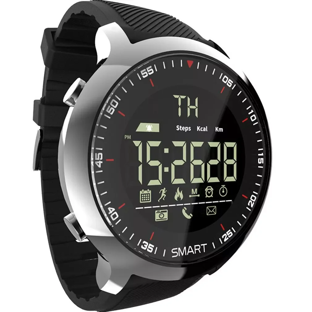 

Ex18 Men's Smart Sports Watch Waterproof Luminous Pedometer Smart Fitness With Measuring Pressure Pulse Meter Tracker