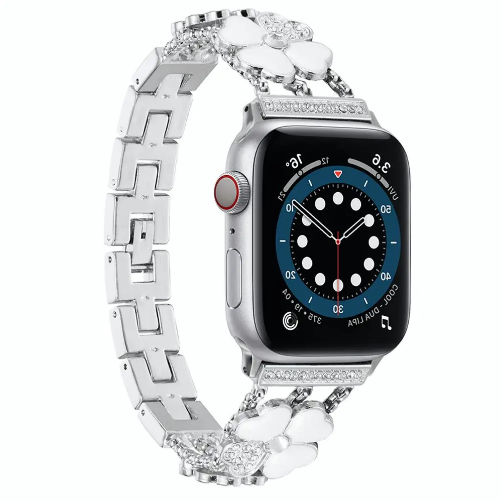 Metal Diamond Strap for Apple Watch 49mm 45mm 41mm 44 40mm 42 38mm Women Replacement Bracelet Wristband for Iwatch Ultra 87654SE