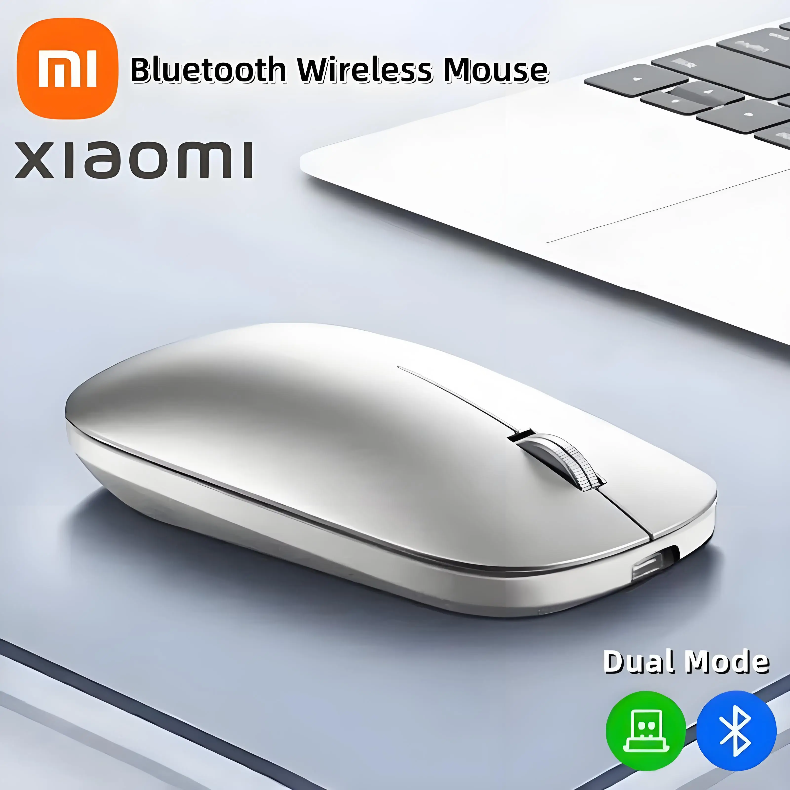 Беспроводная Bluetooth-мышь Xiaomi двойной режим регулируемая точек на дюйм 2 4G Type-C