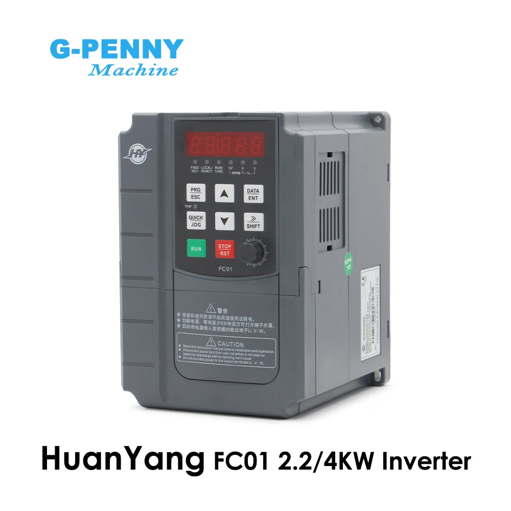 New Arrival Free Shipping Huanyang 220v 2.2kw 4.0kw  400Hz Inverter CNC spindle motor speed control VFD Variable Frequency Drive