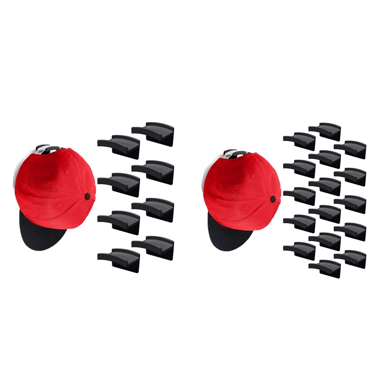 

Adhesive Hat Hooks For Wall - Minimalist Hat Rack Design, No Drilling, Strong Hold Hat Hangers