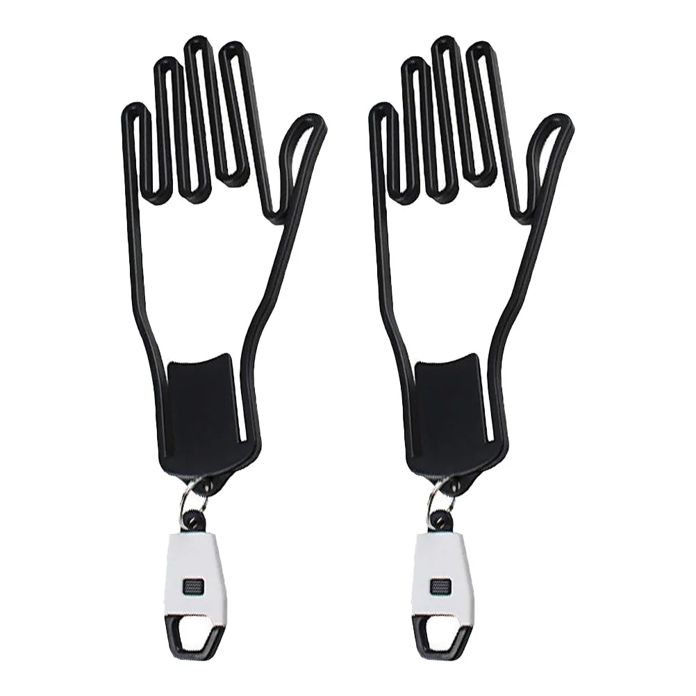 

2 Pcs Golf Gloves Holder Golfs Support Racks Outdoor Hand Shape Protective Frames Hanging Displaying Lovers