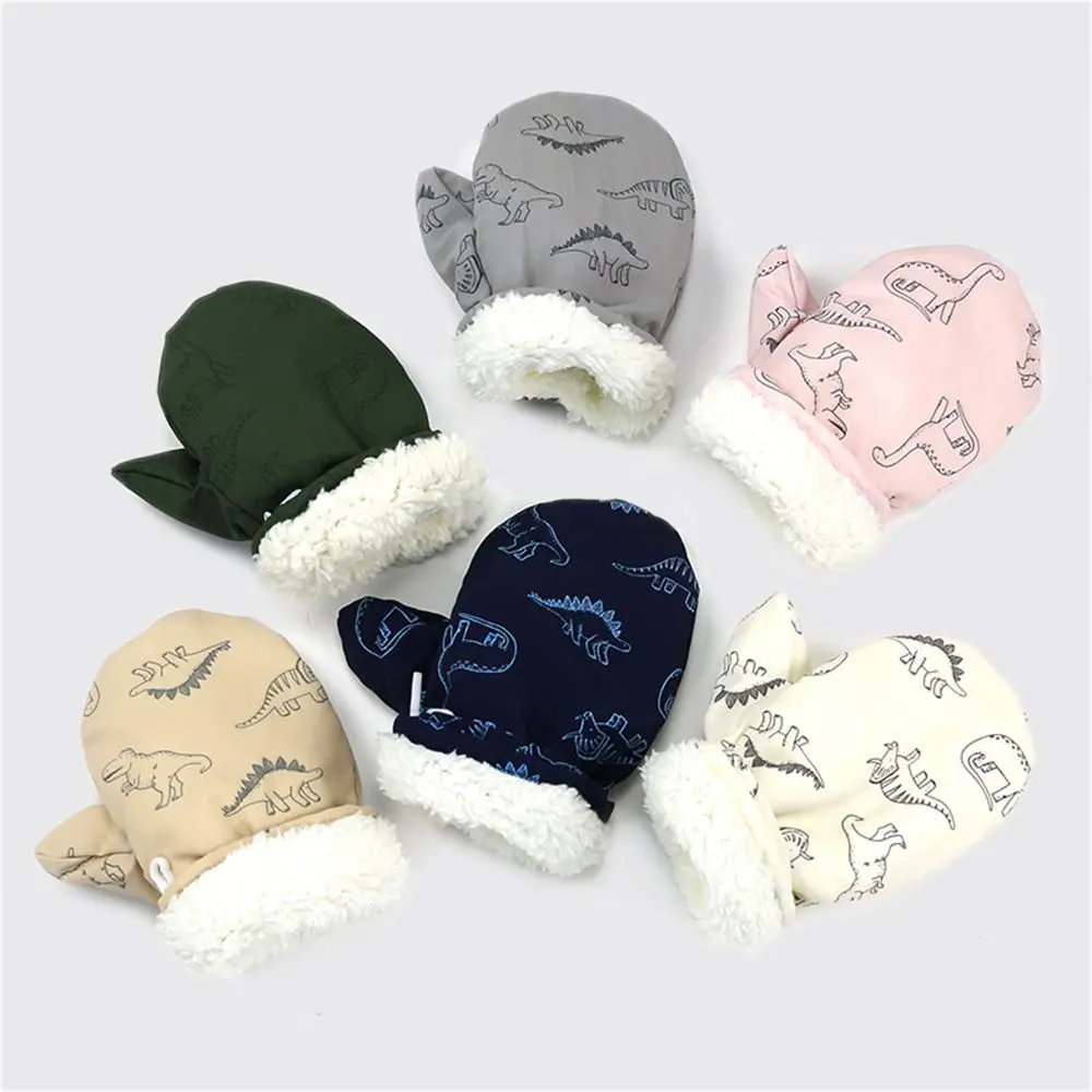 

Winter Warm Fleece Waterproof Gloves for 1-8 years old Kids Toddler Mittens Cartoon Ski Gloves Windproof Boys Girls Snow Mitten
