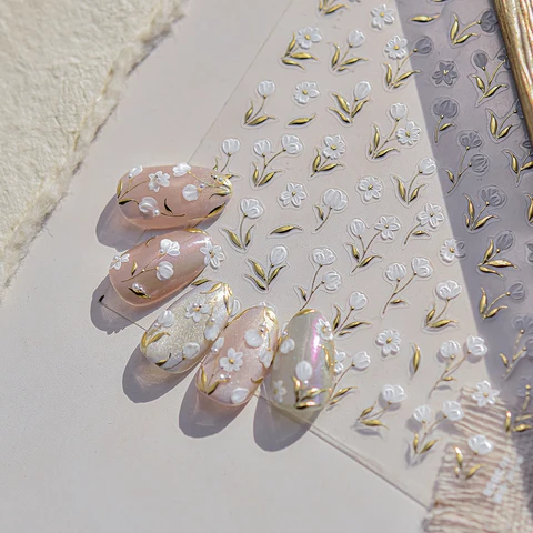 Томони nailart наклейки для ногтей Сакура 5D