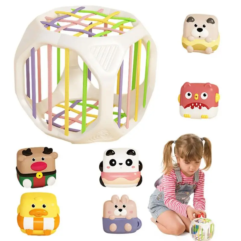 

Игрушка для моторики Монтессори с радужными полосками