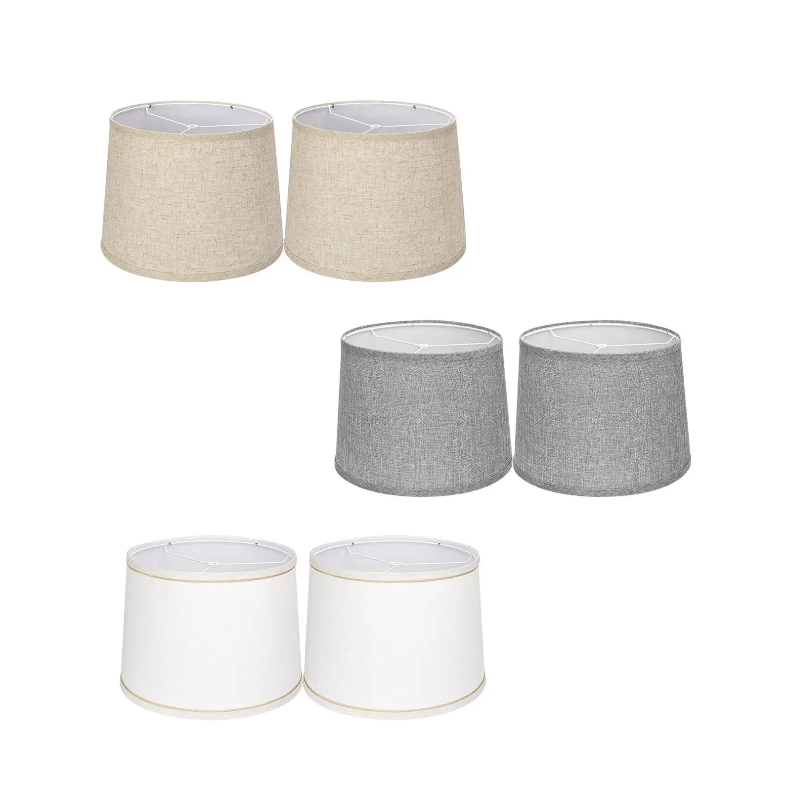 

2x Table Lamp Shade Wall Sconce Shade Modern Lighting Fixtures Light Cover Desk Light Lampshade for Restaurant Living Room Decor