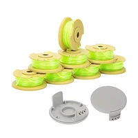 11ft 0 080 inch replacement trimmer spool for ryobi one plus ac80rl3 18v 24v 40v with ac14hca string trimmer cap covers