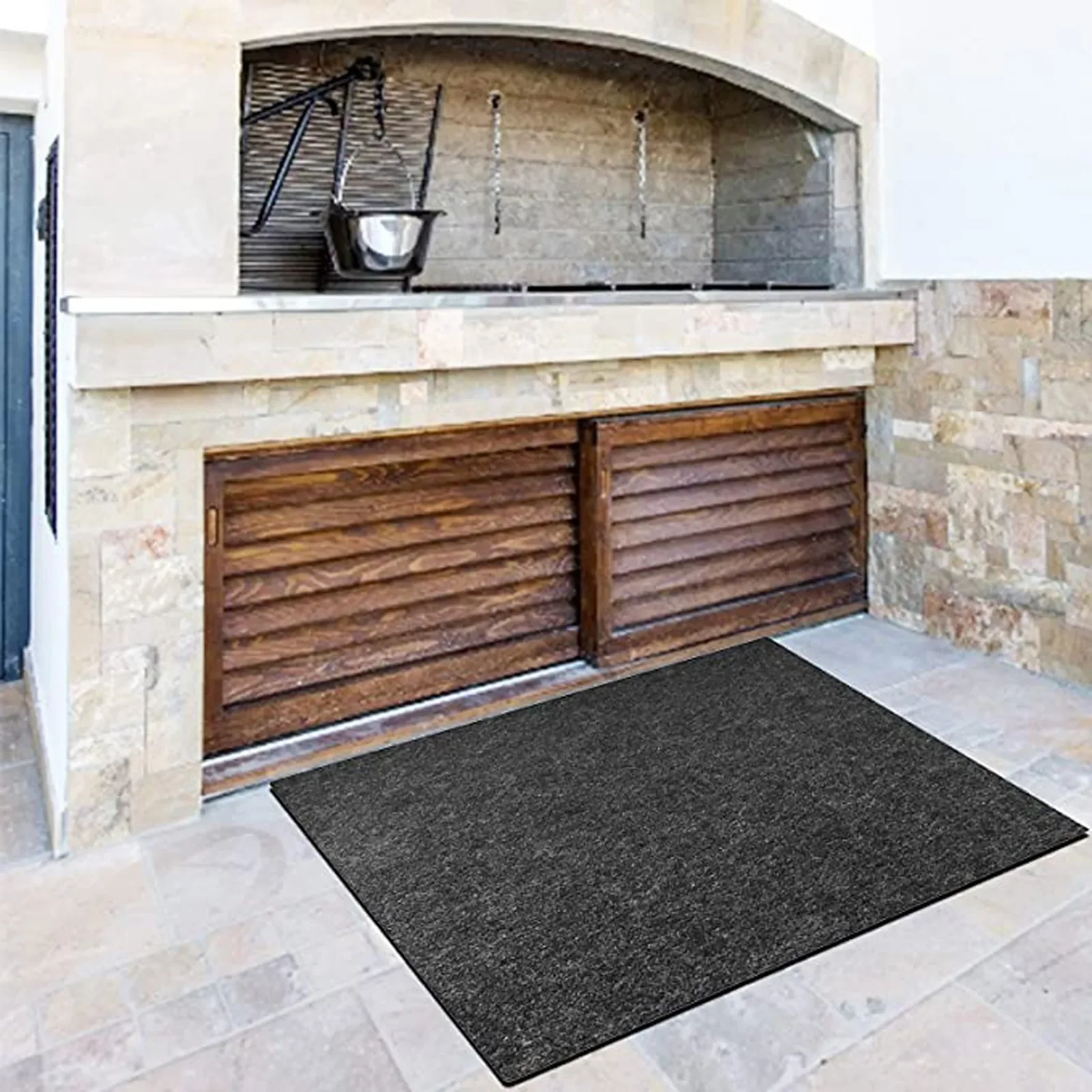 

NEW2023 Fire Retardant Heat Insulation Fireplace Carpet Non-Slip Mat Survival Emergency Blankets For Fireplace Flame Resistant P