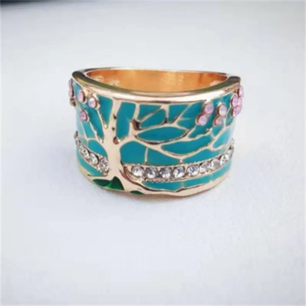 

Creative New Drip Gum Tree Flower Accessories Retro Ring European and American Popular Women's Hand Jewelry Accessories Size5-11