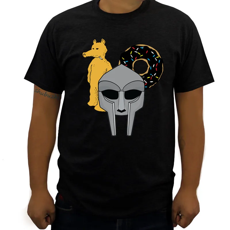 

MF doom t shirt mens cotton brand t shirt summer hiphop t-shirt man black tops drop shipping new euro size