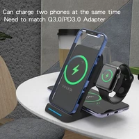 foldable 3 in 1 mag safe wireless charger for iphone 13 1211 iwatchairpodsgalaxy buds live magnetic carregador dock station