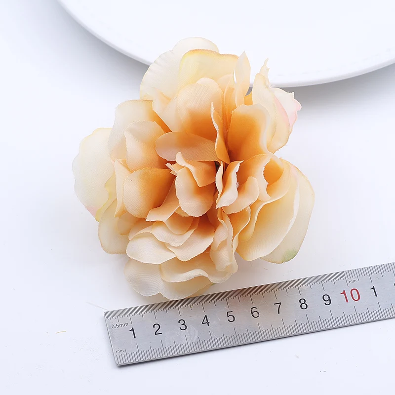 Artificial Flower Hair Clips. Wedding Party Woman Fabric Flower Hair fascinators. Floral Hair Clips Travel festival ornament images - 6