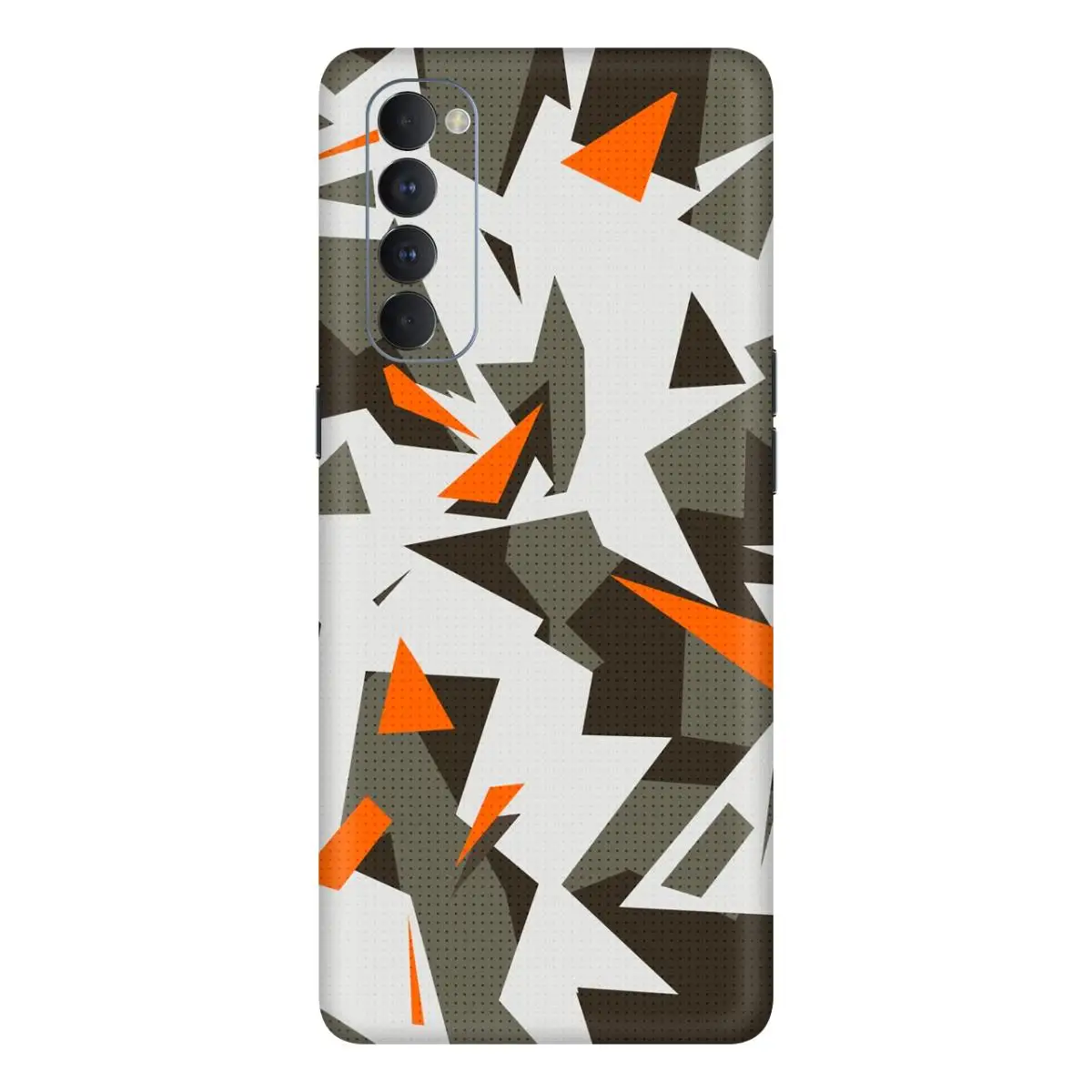 Скин Origami Camouflage - Oppo Reno 4 Pro / пленка на oppo оппо не чехол |