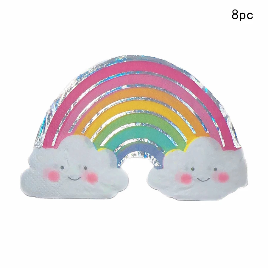 

Радужная одноразовая посуда Unicornio