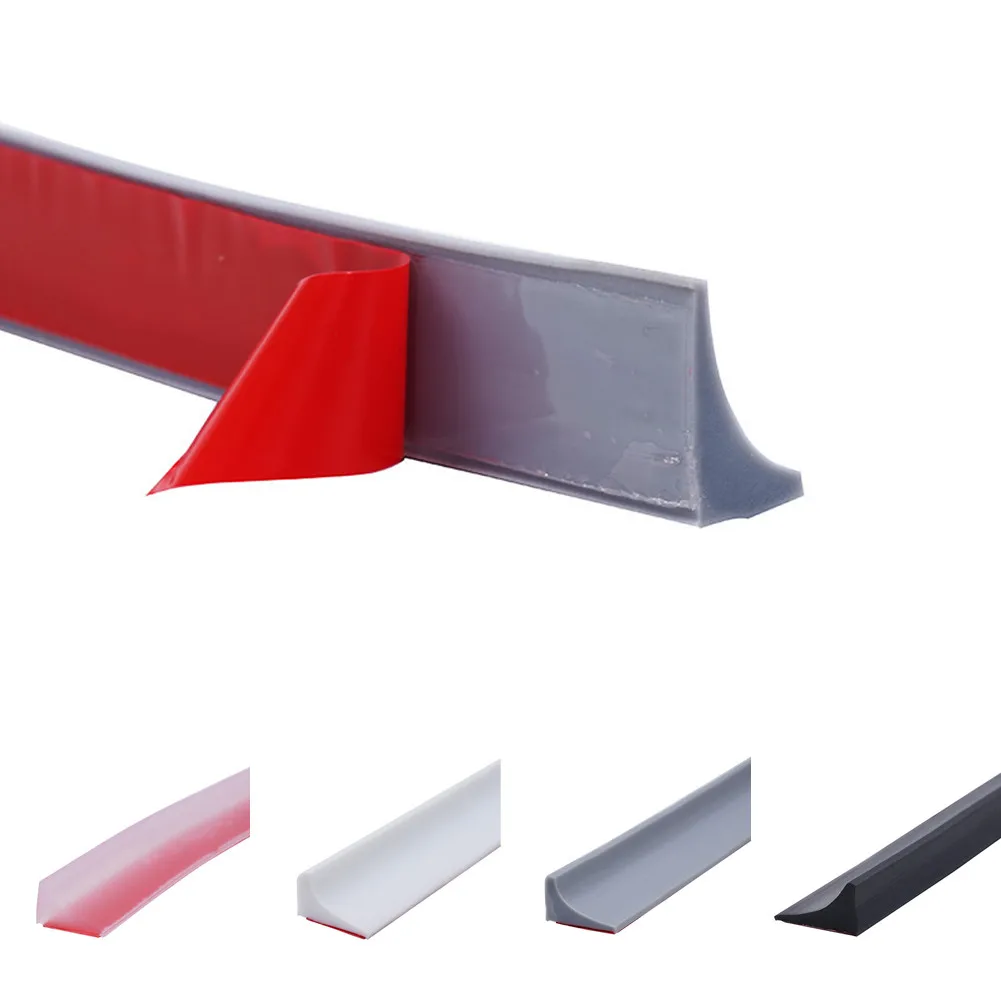 

Threshold Water Barrier Shower Dam Flood Barrier Self-Adhesive Water Stopper Door Bottom Sealing Strip Water Retaining Strip